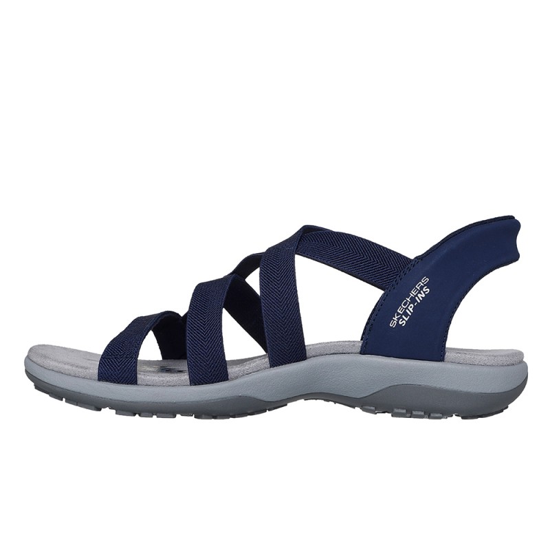 Sandalias Planas Mujer Skechers 163460 Marino