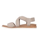 Sandalias Planas Mujer Skechers 114705 Taupe