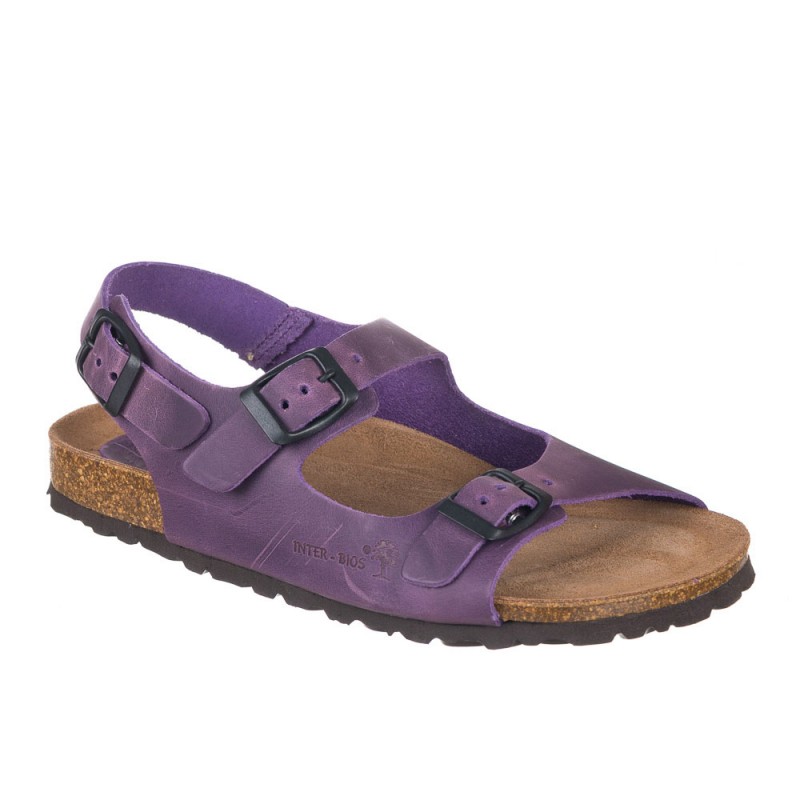 Sandalias Planas Mujer Inter-bios 7112 Morado