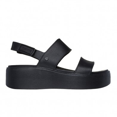 Sandalias Planas Mujer Skechers 111257 Negro-negro