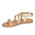 Sandalias Planas Mujer Mustang 54488 Oro
