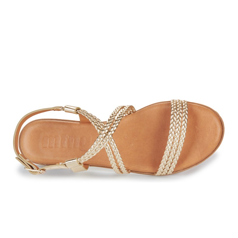 Sandalias Planas Mujer Mustang 54488 Oro