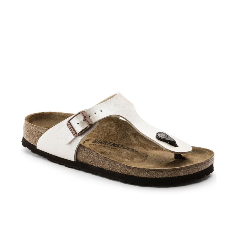 Sandalias Planas Mujer Birkenstock Gizeh Blanco