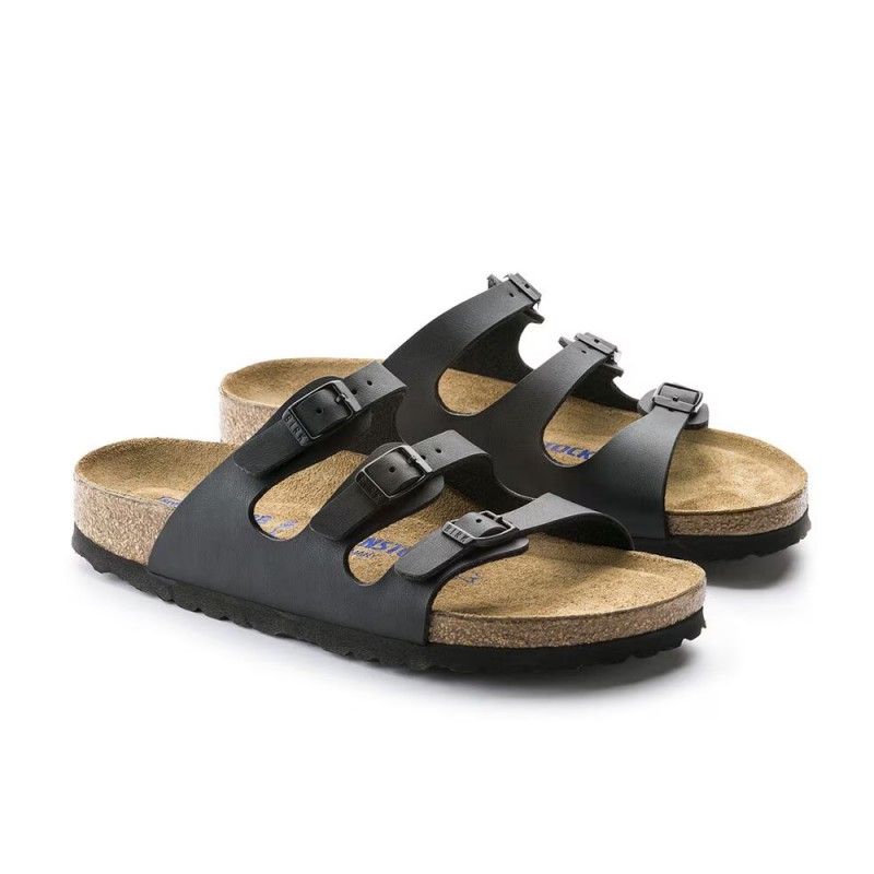 Sandalias Planas Mujer Birkenstock Florida Negro