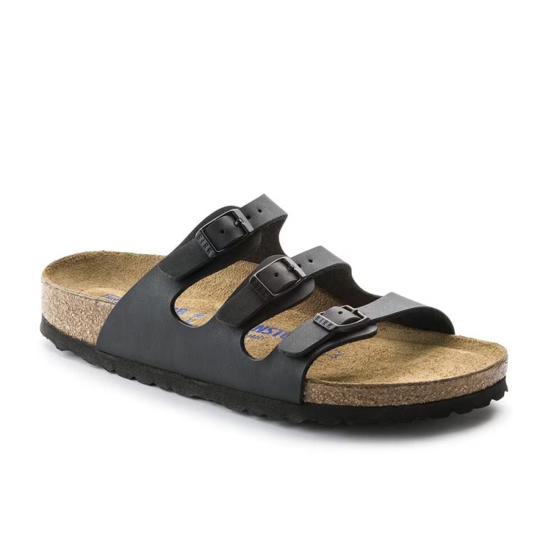 Sandalias Planas Mujer Birkenstock Florida Negro