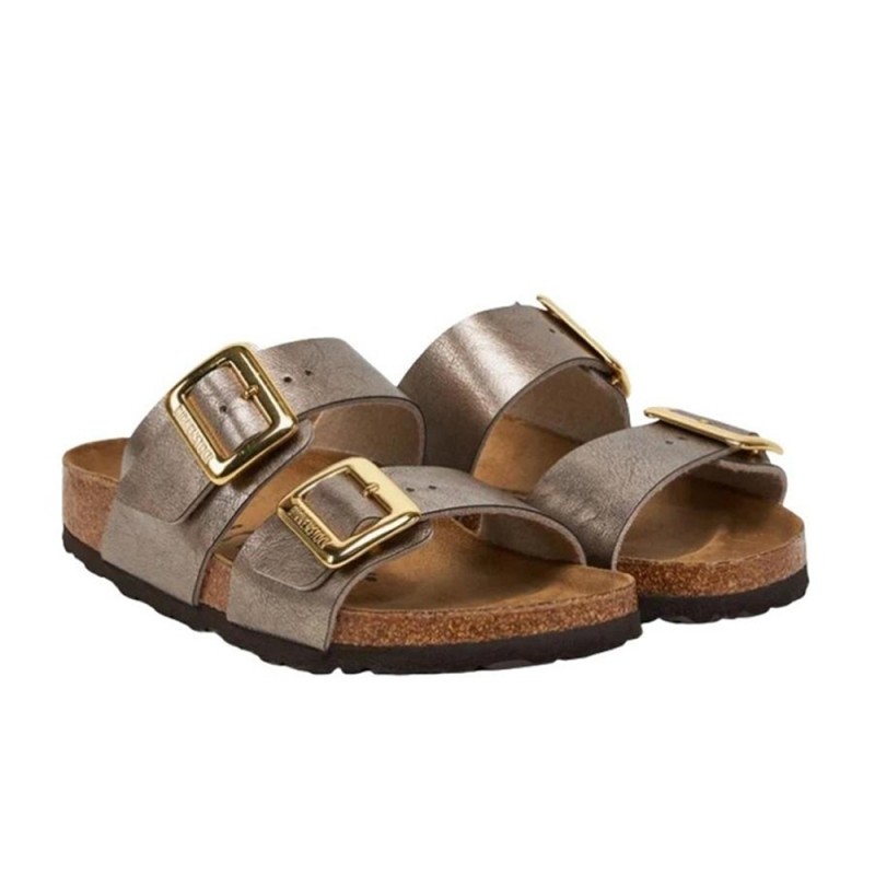 Sandalias Planas Mujer Birkenstock Sydney Taupe