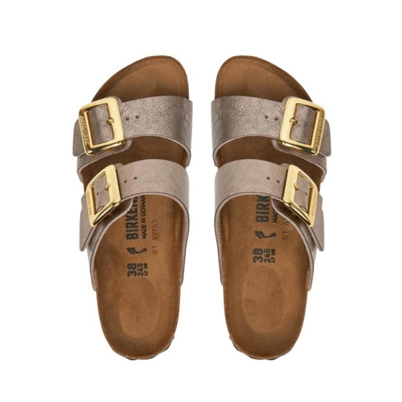 Sandalias Planas Mujer Birkenstock Sydney Taupe