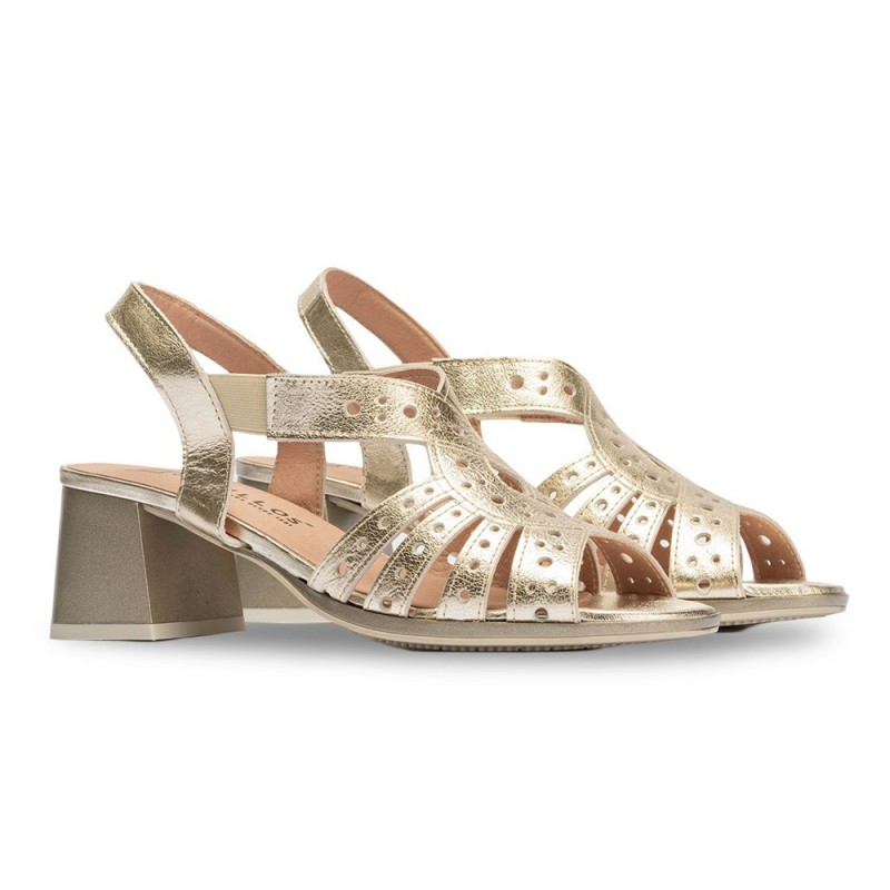 Sandalias de tacón Mujer Pitillos 10530 Oro