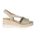 Cuñas Mujer Zapp 1612 Verde