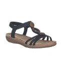 Sandalias Planas Mujer Zapp 26676 Negro