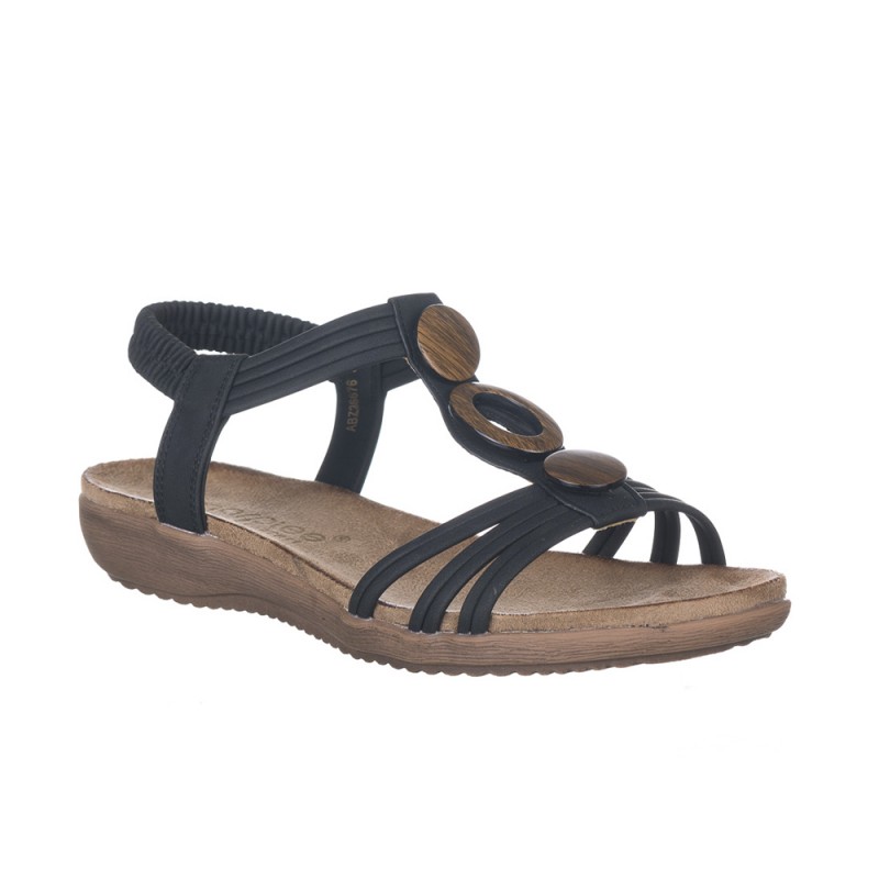 Sandalias Planas Mujer Zapp 26676 Negro