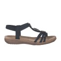 Sandalias Planas Mujer Zapp 26676 Negro