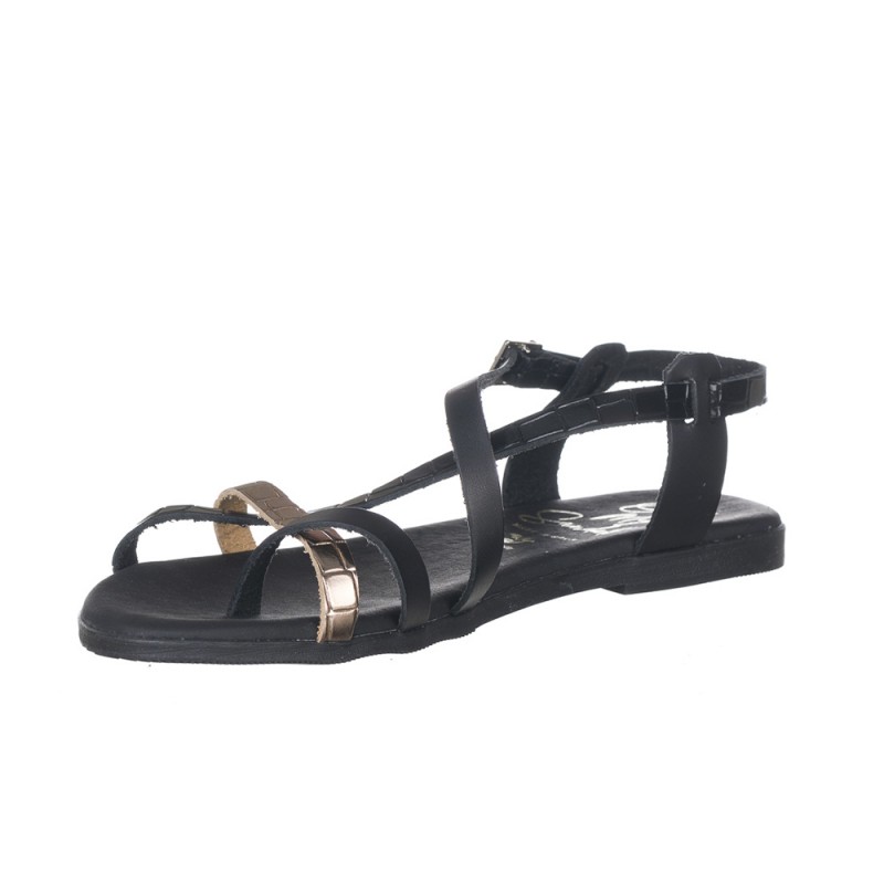 Sandalias Planas Mujer Oh My Sandals 5556 Negro