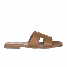 Sandalias Planas Mujer Oh My Sandals 5560 Cuero