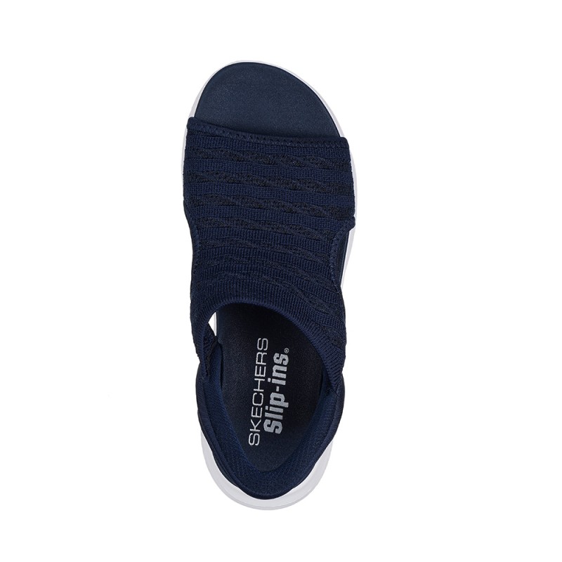 Sandalias Planas Mujer Skechers 119805 Marino