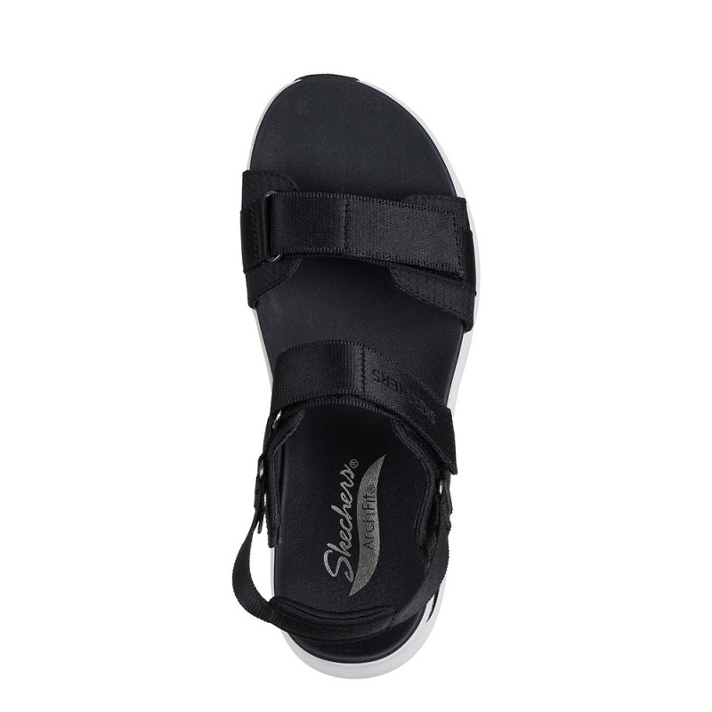 Sandalias Planas Mujer Skechers 119465 Negro
