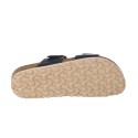 Sandalias Planas Mujer Inter-bios 7232 Negro