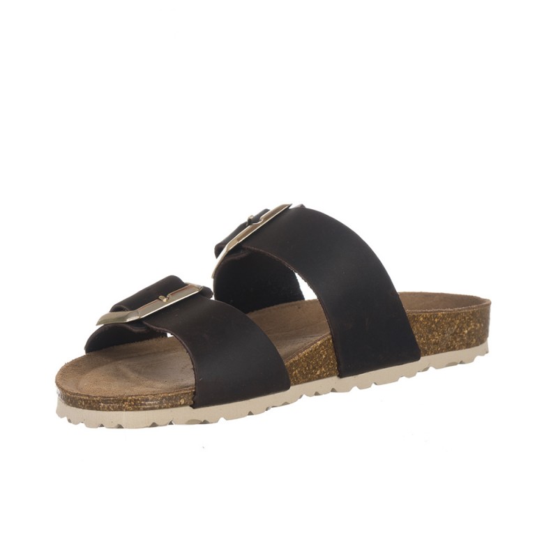 Sandalias Planas Mujer Inter-bios 7232 Moka