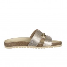 Sandalias Planas Mujer Zapp Sucuru Oro