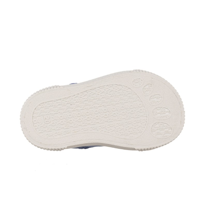 Zapatillas Lona Ba Niña Natural World 4520e Celeste