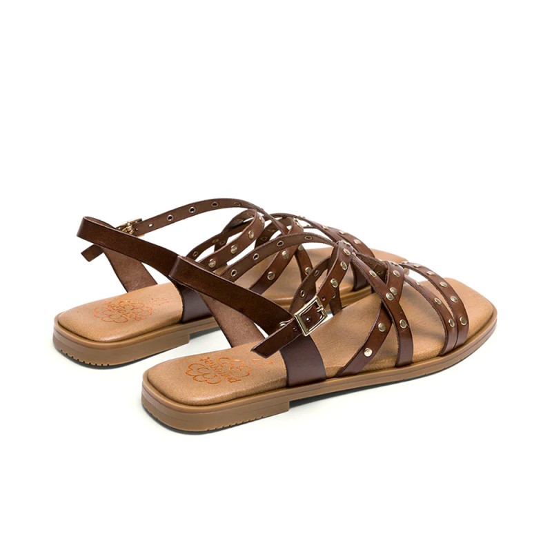 Sandalias Planas Mujer Porronet 3113 Moka