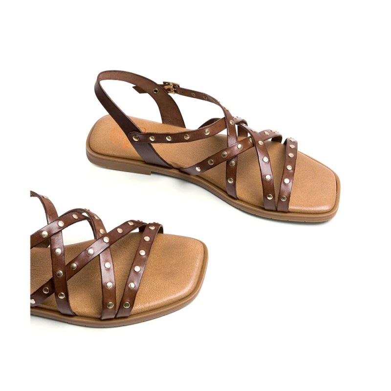 Sandalias Planas Mujer Porronet 3113 Moka