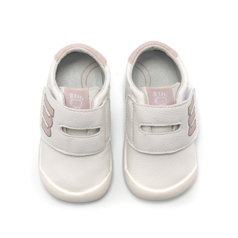 Barefoot Niña Mustang 48909 Blanco-rosa