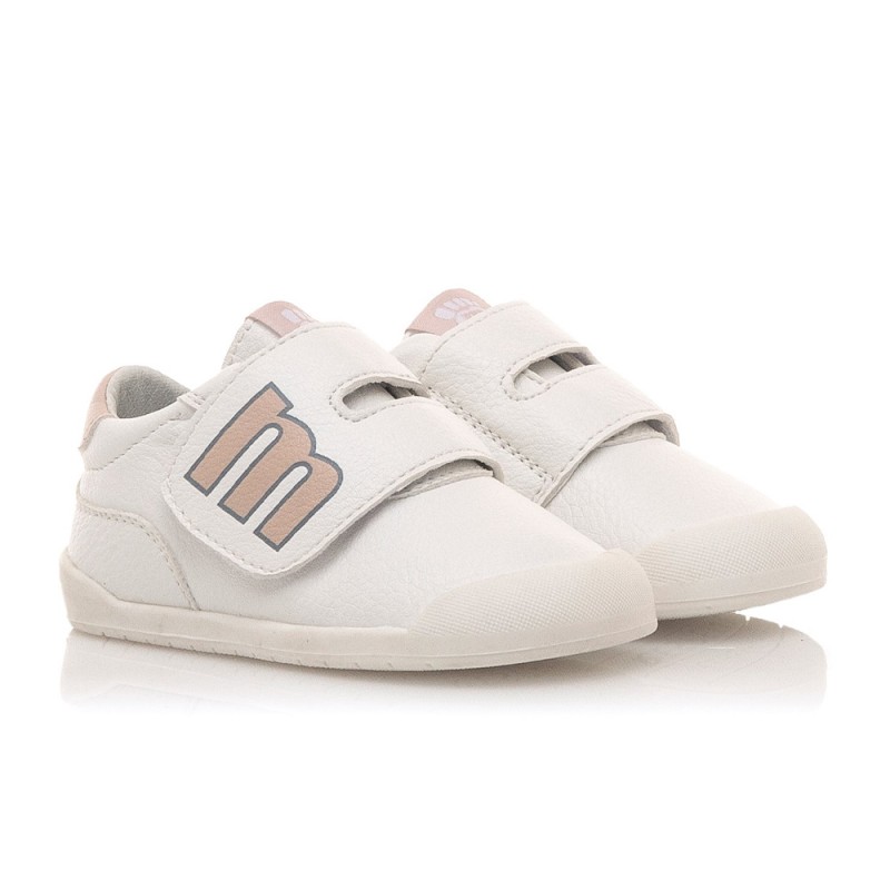 Barefoot Niña Mustang 48909 Blanco-rosa