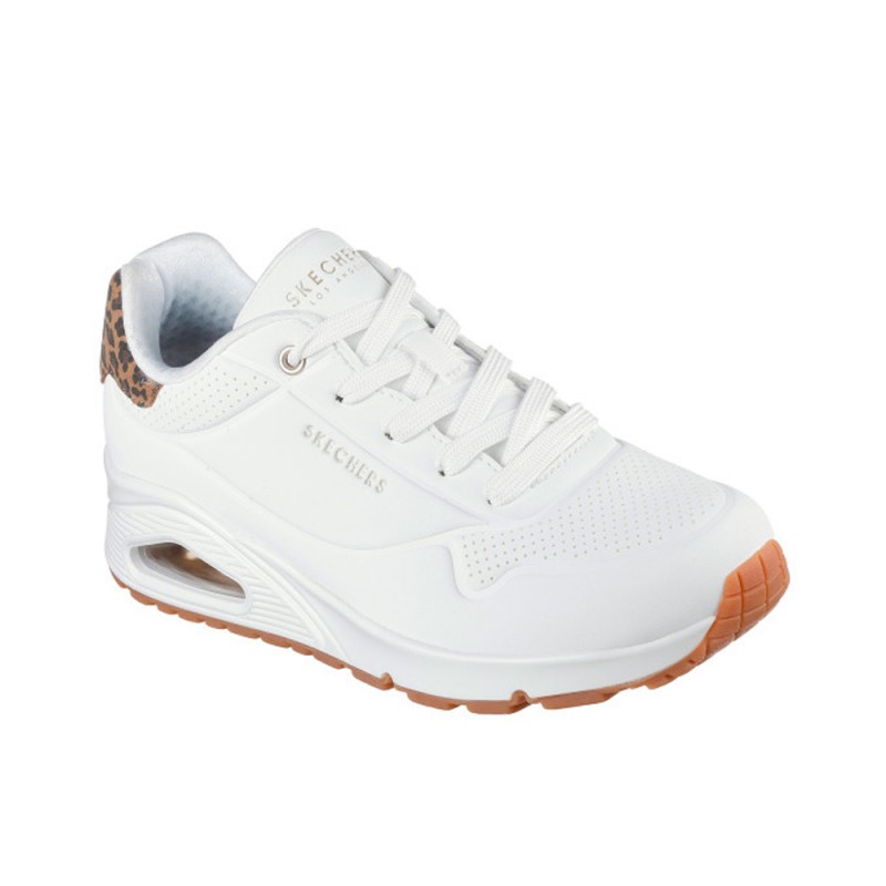 Sneakers Mujer Skechers Uno - Jungle Nite Blanco