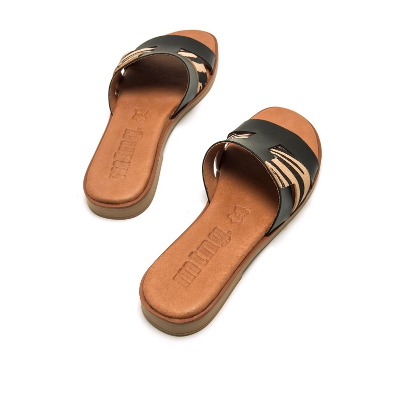 Sandalias Casual de Mujer MTNG ALYSA Negro 60312