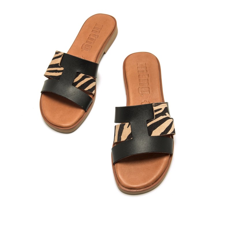 Sandalias Casual de Mujer MTNG ALYSA Negro 60312