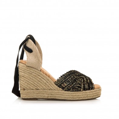 Sandalias Casual de Mujer MTNG CAKE Negro 60392