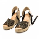 Sandalias Casual de Mujer MTNG CAKE Negro 60392