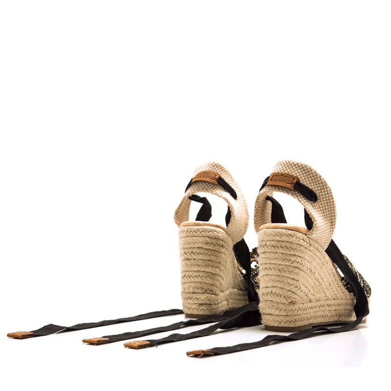 Sandalias Casual de Mujer MTNG CAKE Negro 60392