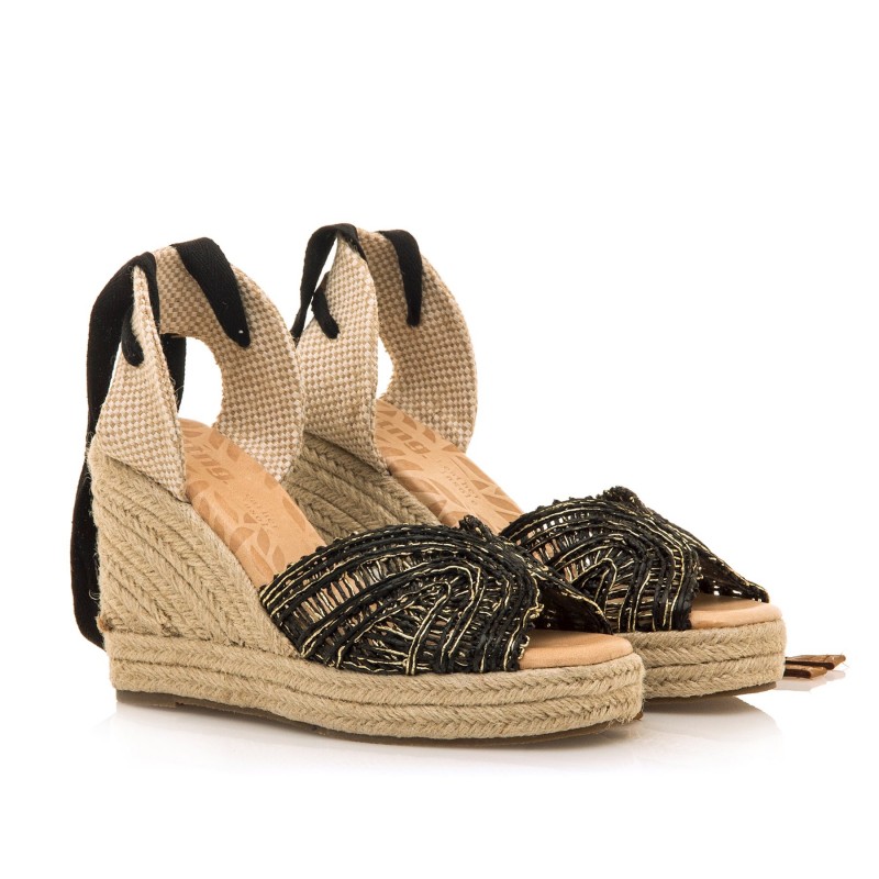 Sandalias Casual de Mujer MTNG CAKE Negro 60392