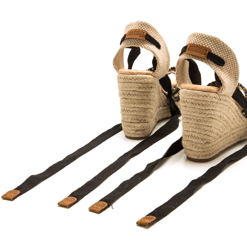 Sandalias Casual de Mujer MTNG CAKE Negro 60392