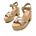 Sandalias Casual de Mujer MTNG COURTNEY Oro 60364
