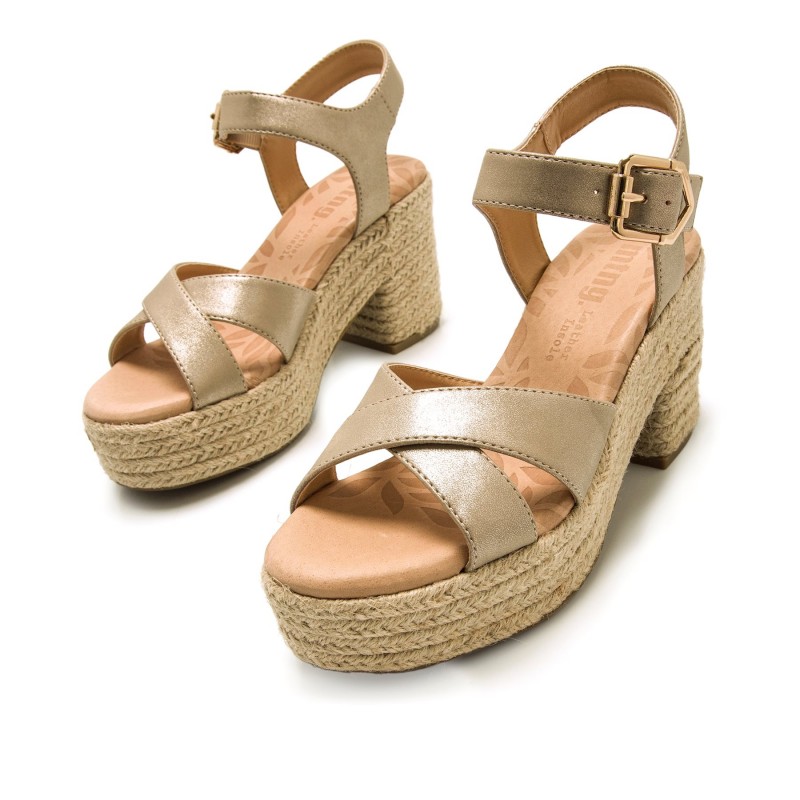 Sandalias Casual de Mujer MTNG COURTNEY Oro 60364
