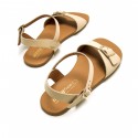 Sandalias Casual de Mujer MTNG FREE-CLEO Beige 61600