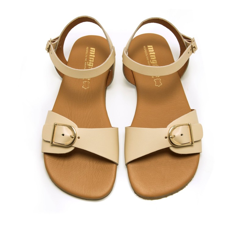 Sandalias Casual de Mujer MTNG FREE-CLEO Beige 61600