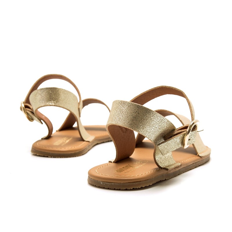 Sandalias Casual de Mujer MTNG FREE-LARA Oro 61570