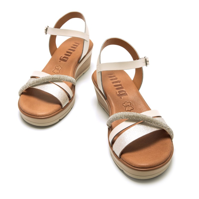 Sandalias Casual de Mujer MTNG MARIELLA Plata 60354