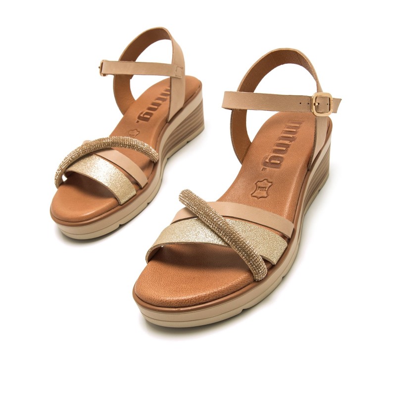 Sandalias Casual de Mujer MTNG MARIELLA Oro 60356