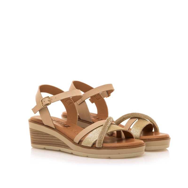 Sandalias Casual de Mujer MTNG MARIELLA Oro 60356
