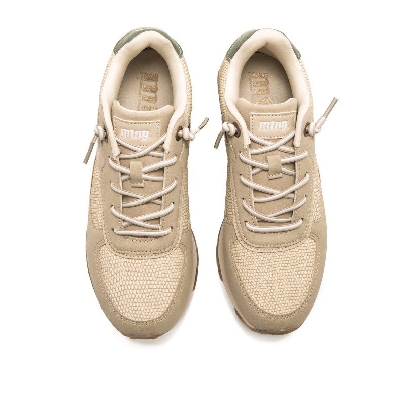 deportivas Casual de Mujer MTNG SAI Beige 61033