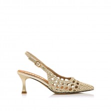Zapatos Vestir de Mujer MTNG JADY Oro 60606
