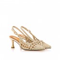 Zapatos Vestir de Mujer MTNG JADY Oro 60606