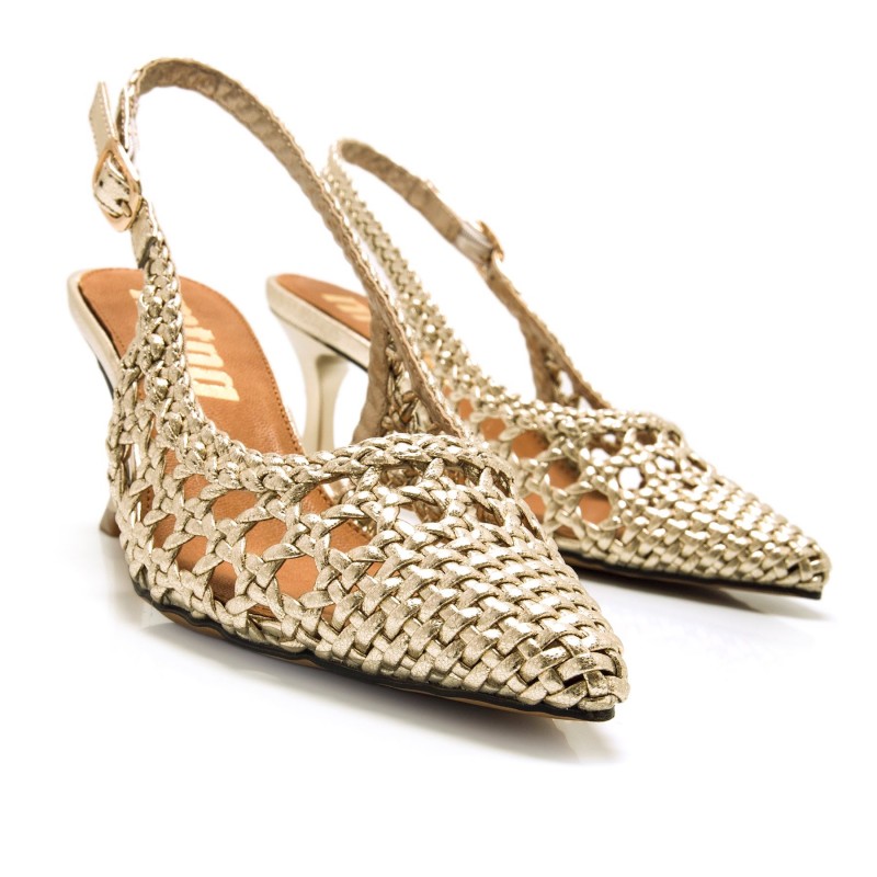 Zapatos Vestir de Mujer MTNG JADY Oro 60606