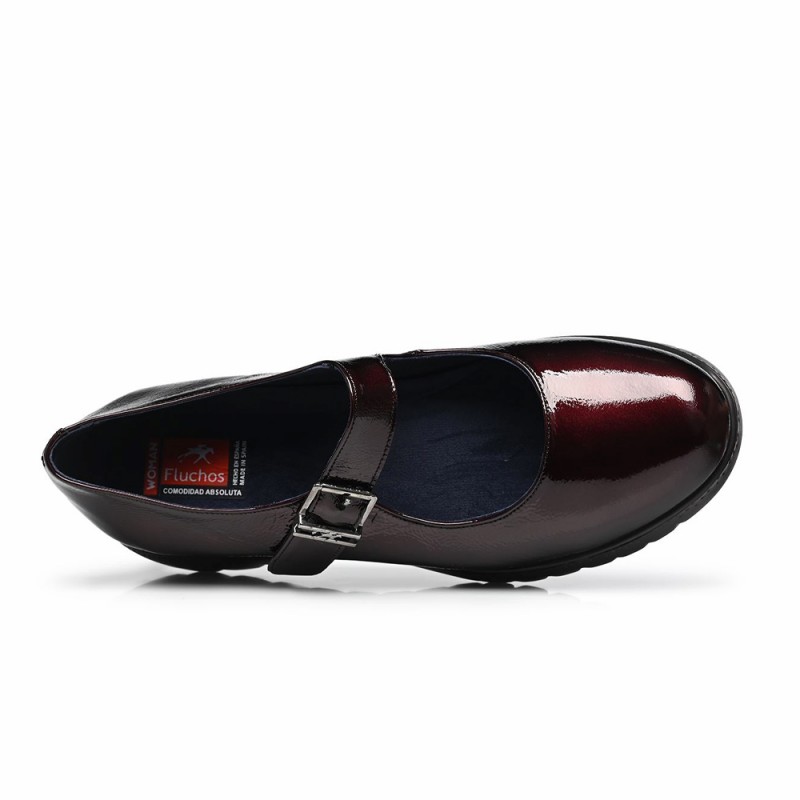 Zapatos de Sport Mujer Fluchos F2247 Burdeos