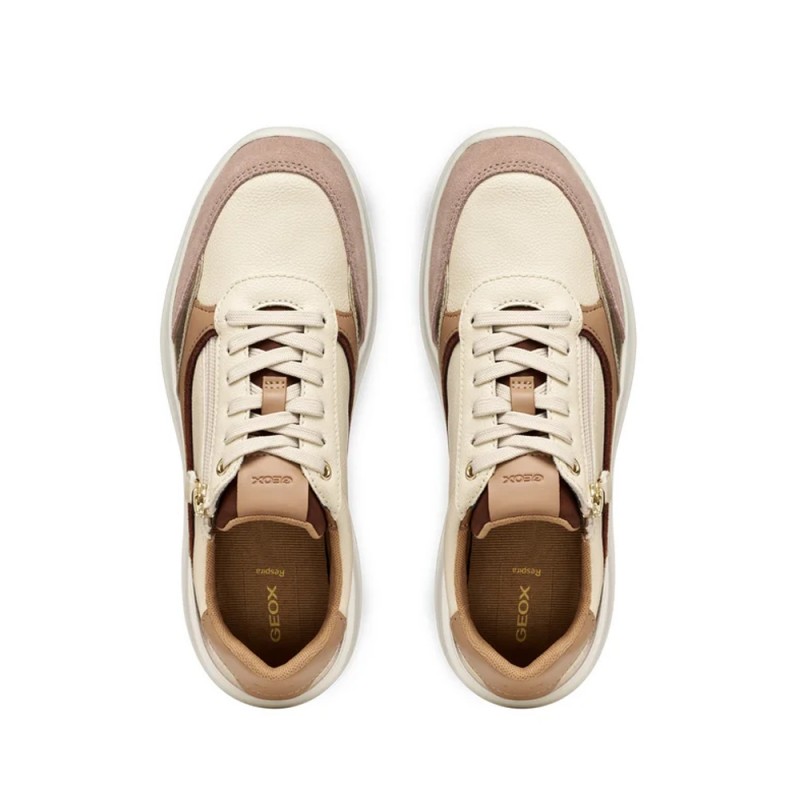 Sneakers Mujer Geox Plumerry Beig